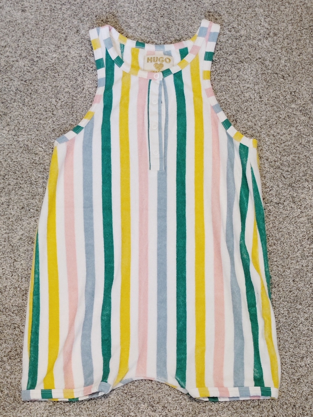 Hugo Loves Tiki Kids Multicolor Striped Tank One-Piece